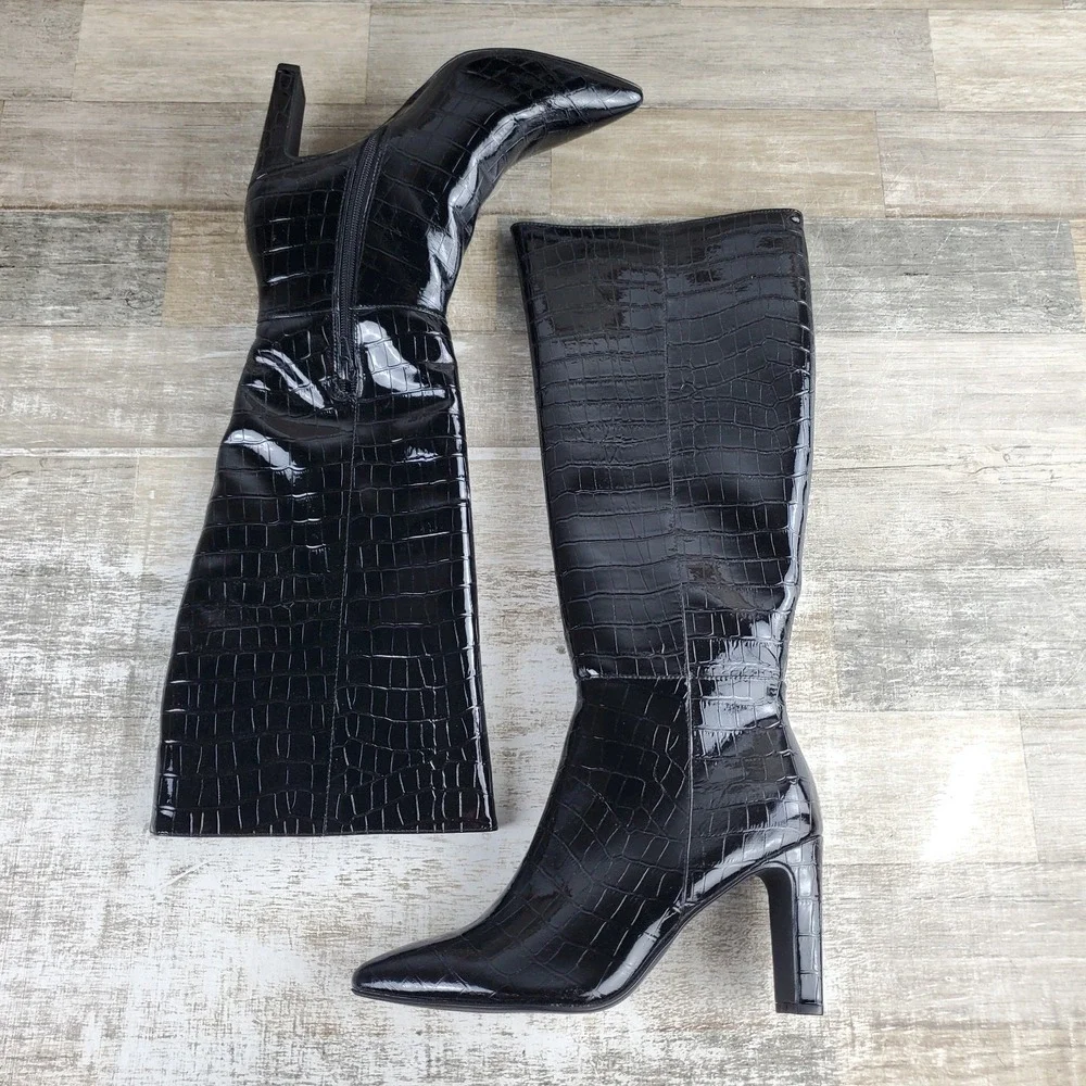 Chinese Laundry Evanna Black 8.5 M Heeled Bootie